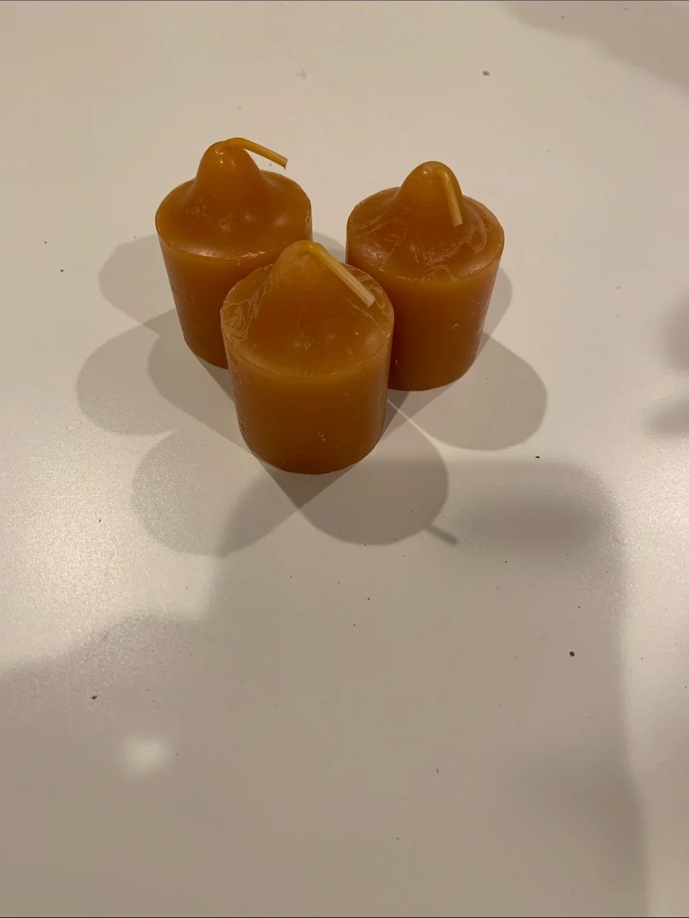 Votive Candles - Golden Amber (3 Pack)